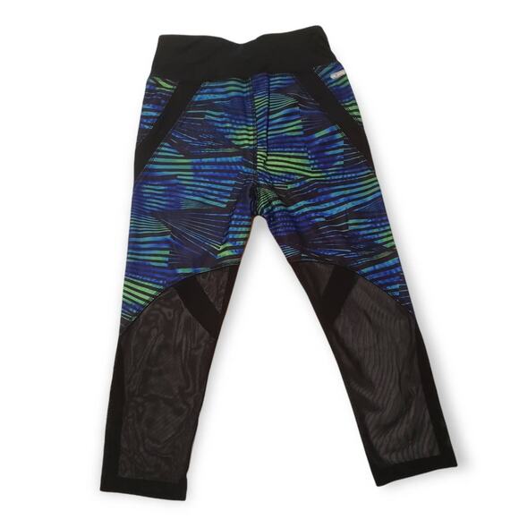 Danskin Now Multi Colored Workout / Yoga Cropped Leggings w. Pocket Inside - Picture 2 of 3